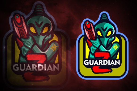 Aliens Guardian E-Sport Logo: A Versatile and High-Quality Design for Your Gaming Team
