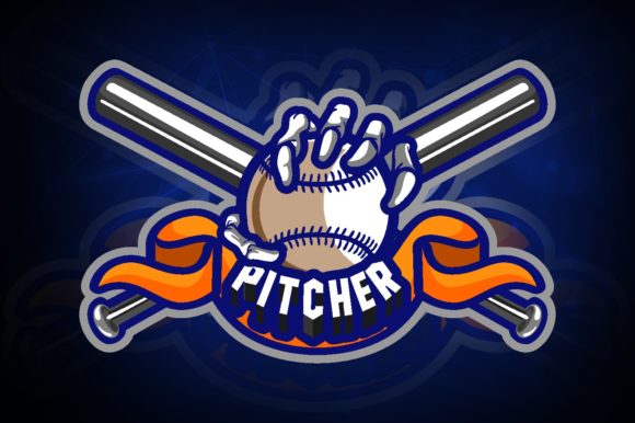 Baseball Pitcher E-Sport Logo: Perfect for Your Team