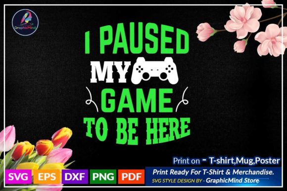 Creative Gaming Typography T-Shirt Design