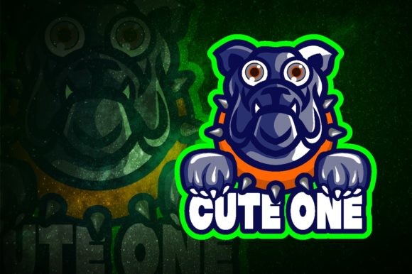 Cute Bulldog E-Sport Logo: Perfect for Your Gaming Brand