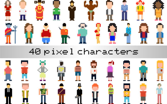 Exploring the Versatility of a Collection of 80 Pixel Characters