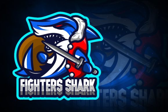 Fighter Shark E-Sport Logo: A Versatile and High-Quality Design for Your Gaming Team