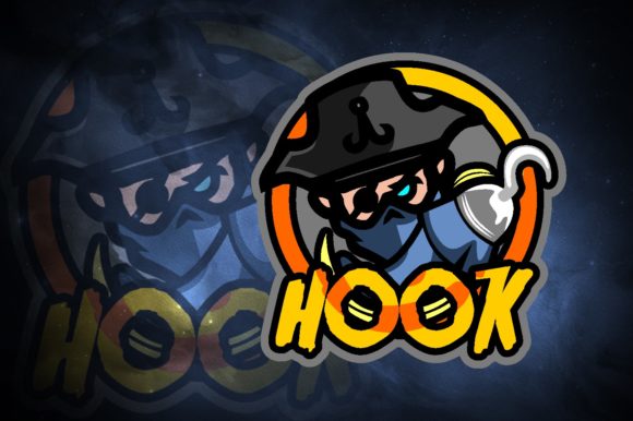 Hook Pirate E-Sport Logo: A Versatile Design for Your Gaming Team