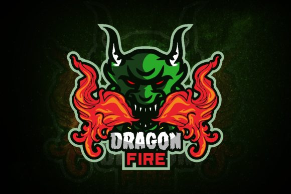 Ignite Your Brand with the Dragon Fire E-Sport Logo