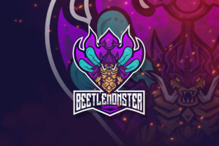 Introducing the Beetle Monster Logo Template: Perfect for Esport and Gaming Teams