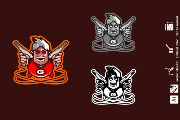 Old Gamer E-Sport Logo: A Versatile and High-Quality Design for Your Gaming Team