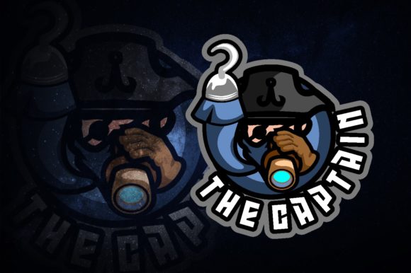 Pirate Captain E-Sport Logo: A Bold and Versatile Choice for Your Gaming Brand