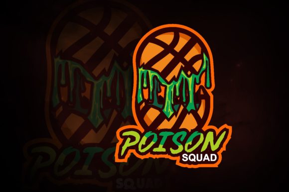 Poisons Basket Ball E-Sport Logo
