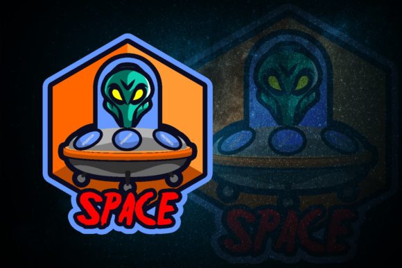 Space Ship E-Sport Logo: Perfect for Your Team