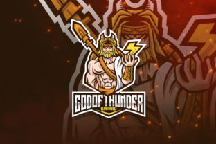 Unleash Power with God of Thunder Logo