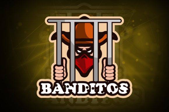 Unleash Your Gaming Team's Identity with the Cowboy Bandits E-Sport Logo