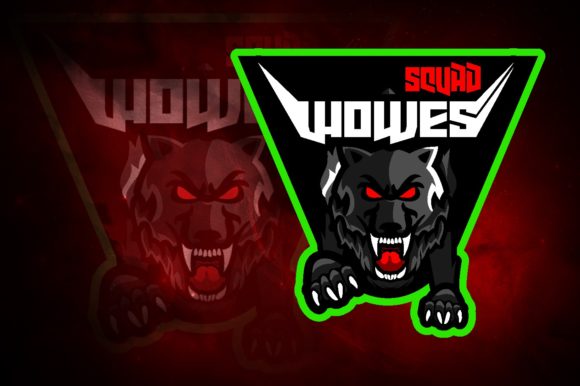 Unleash Your Gaming Team's Potential with the Squad Wolves E-Sport Logo