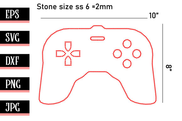 Unlock Your Creativity with the Gaming Symbol Rhinestone Template
