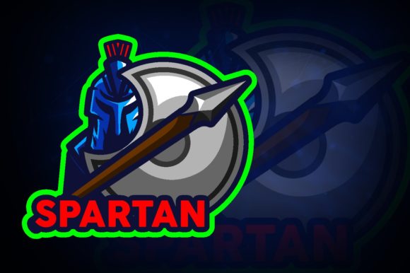 Unlock Your Gaming Brand with Spartan Spear E-Sport Logo