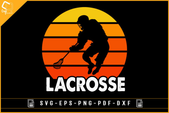 Vintage Retro Color Lacrosse Gaming SVG: A Versatile Design for Creative Projects