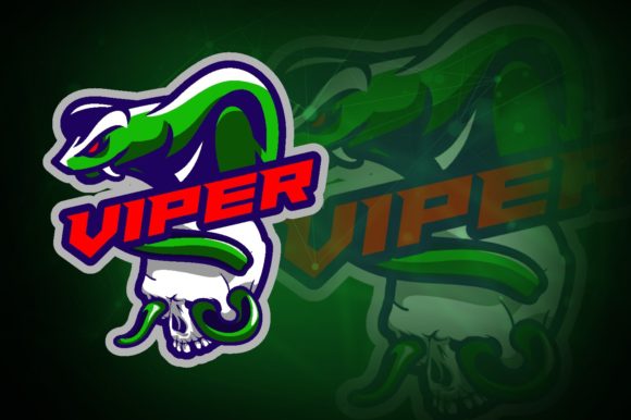 Viper Skull E-Sport Logo: A Bold and Versatile Choice for Your Gaming Brand